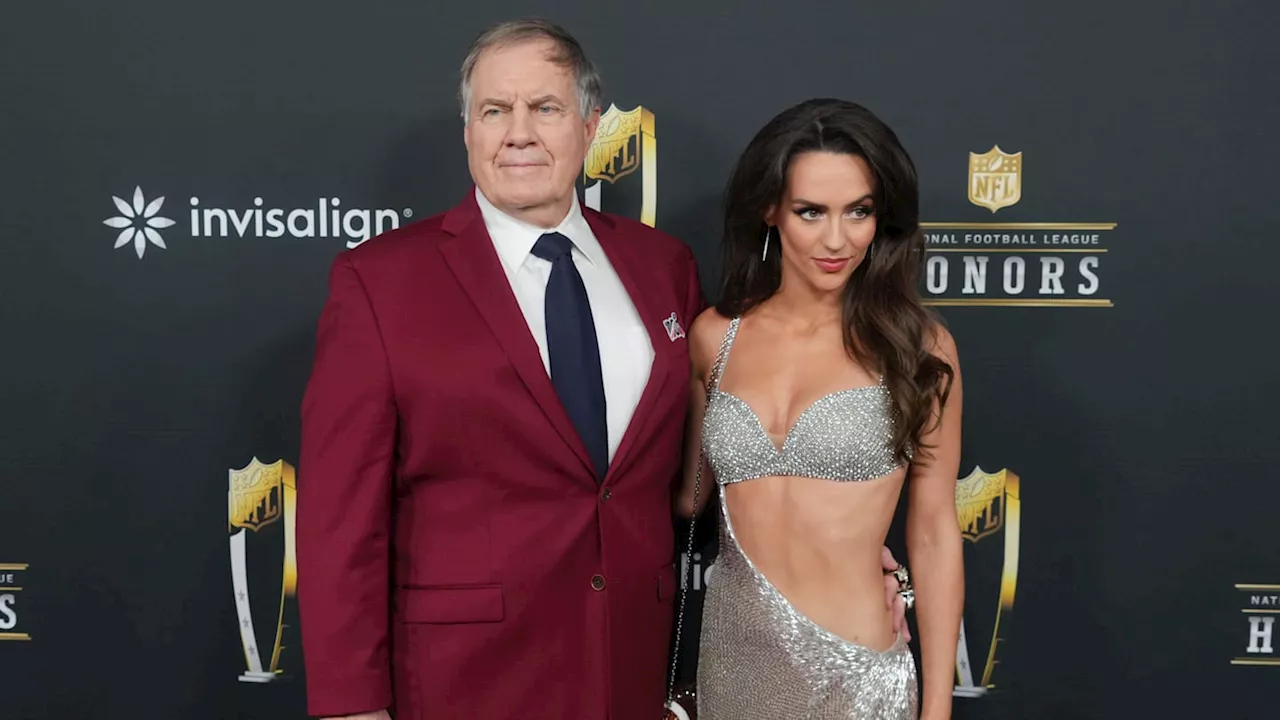 Bill Belichick's Girlfriend Trolls Falcons With Controversial Outfit at NFL Honors