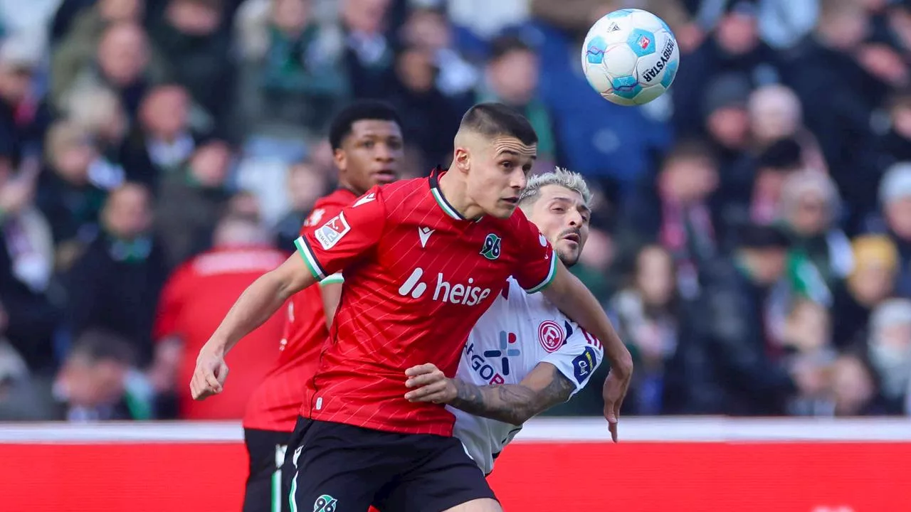 Hannover 96 und Fortuna Düsseldorf trennen sich Unentschieden im Aufstiegskampf