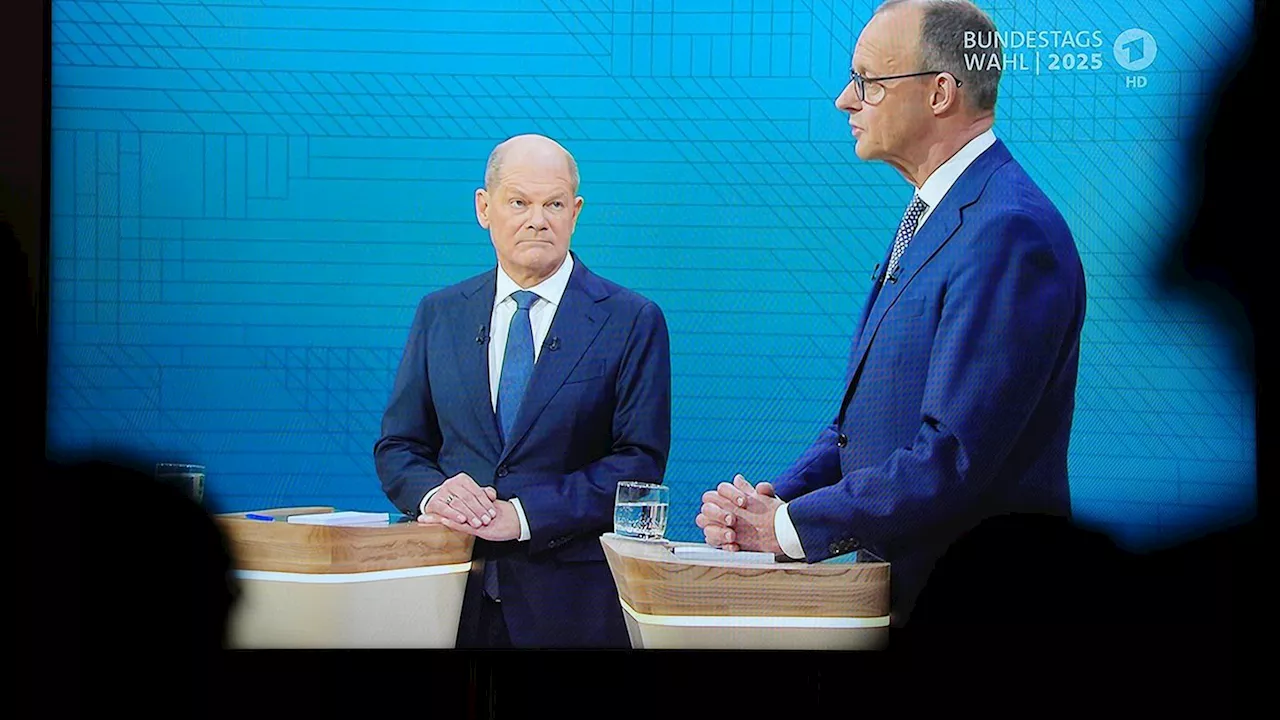 TV-Duell: Hartes TV-Duell von Scholz und Merz zu AfD und Migration