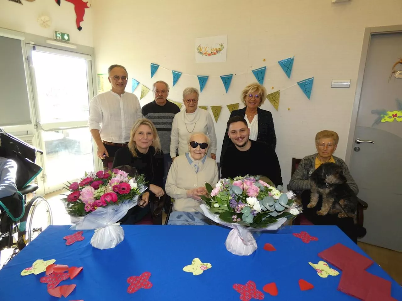 Thiviers : Georgette Marbre honorée pour ses 100 ans à l’Ehpad