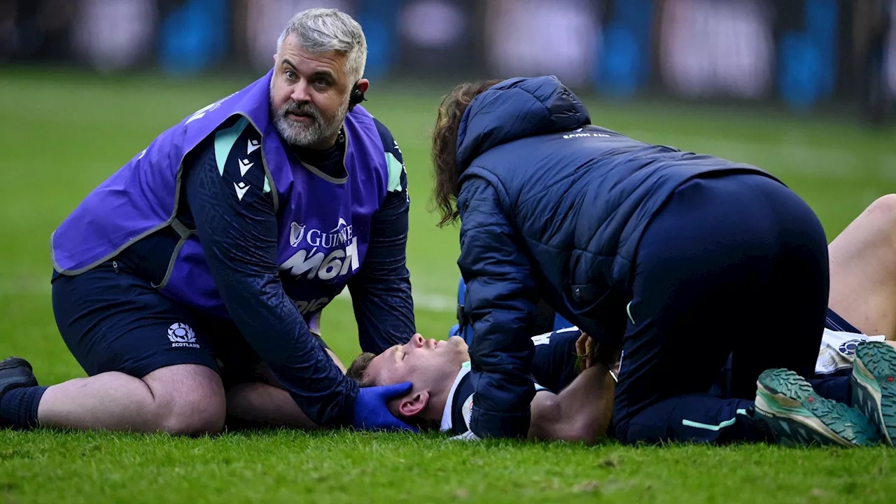 Scotland Suffer Blow as Graham Stretchered Off in Neck Brace During Six Nations Clash