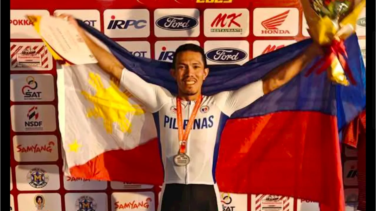 Filipino Cyclist Galedo Bags Silver at Asian Championships