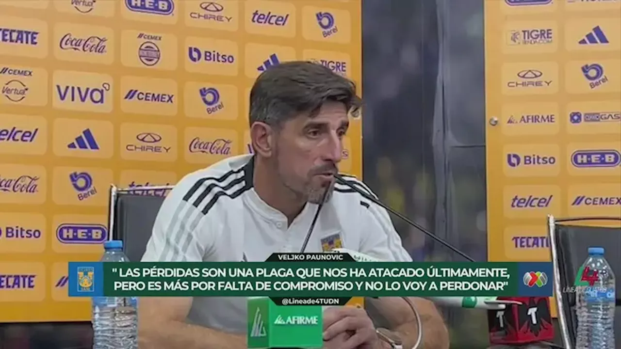 Veljko Paunovic admite falta de compromiso de algunos en Tigres