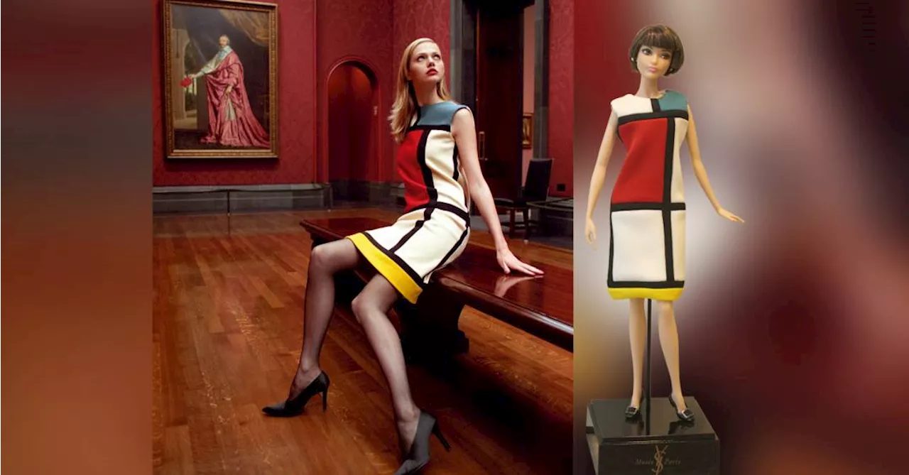 Revolução geométrica: os 60 anos do celebrado vestido Mondrian, de Yves Saint Laurent