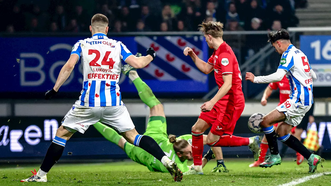 sc Heerenveen en FC Twente eindigen gelijk in spannende Eredivisie-wedstrijd