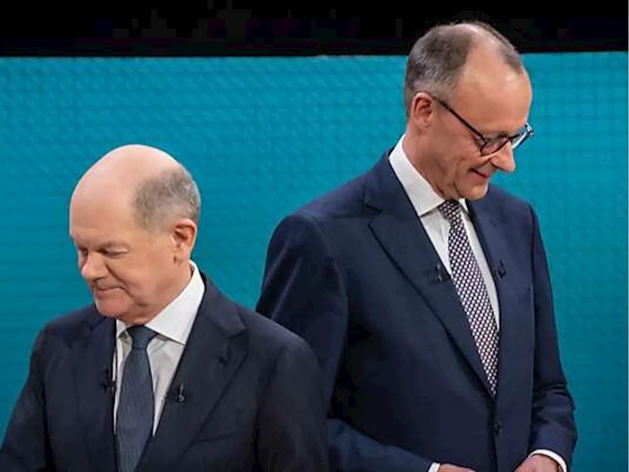 Scholz und Merz liefern sich TV-Duell vor Bundestagswahl