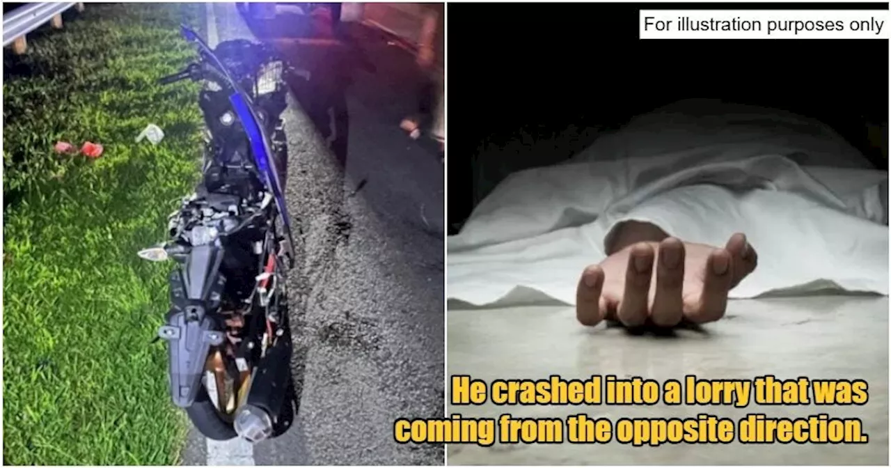 PDRM Officer Killed After Allegedly Overtaking Vehicle & Crashing Into Oncoming Lorry in Tampin