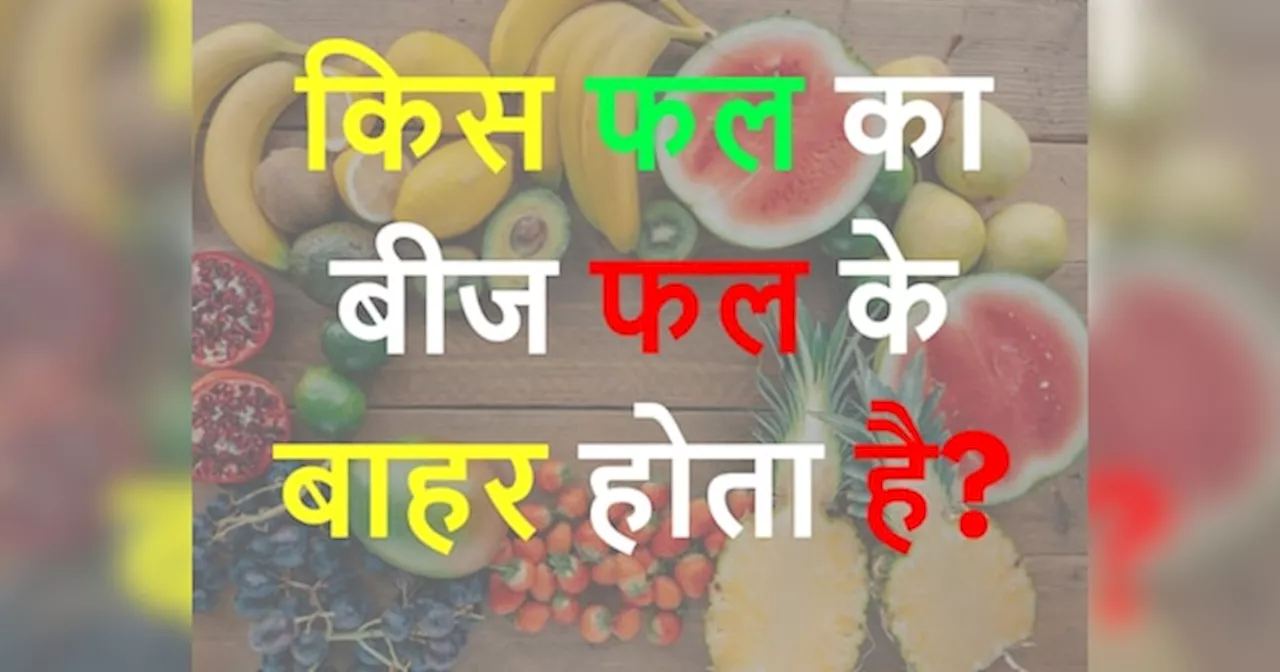 GK Quiz: ऐसा कौन सा फल है जिसका बीज फल के बाहर होता है?