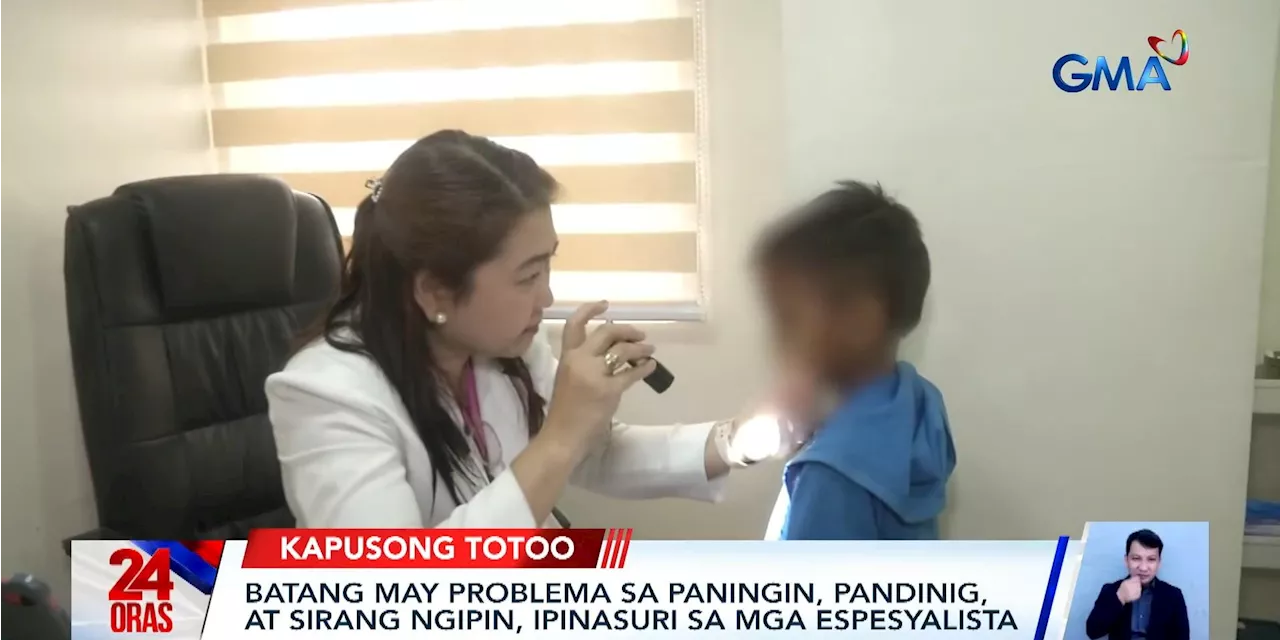 Boy with visual, hearing, dental problems brought to medical specialists by GMA Kapuso Foundation