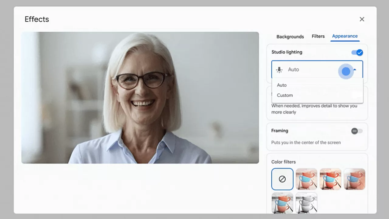 Künstlicher Studio-Look: Googles kostenloser KI-Filter für Videokonferenzen