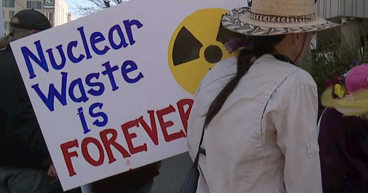 Going nuclear: Protestors rally Downtown against proposed plan for new reactor