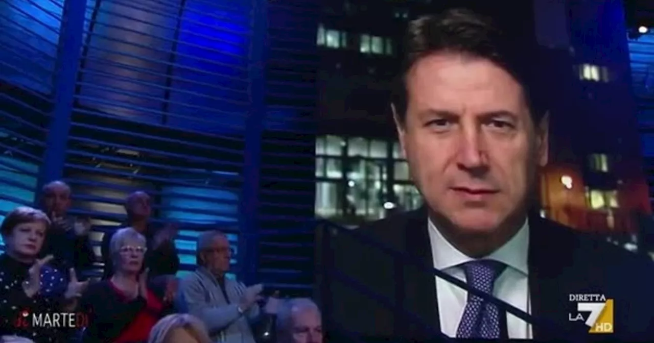 Di Martedì, Giuseppe Conte insulta Meloni: "Ri-di-co-la. Le dico solo una cosa..."
