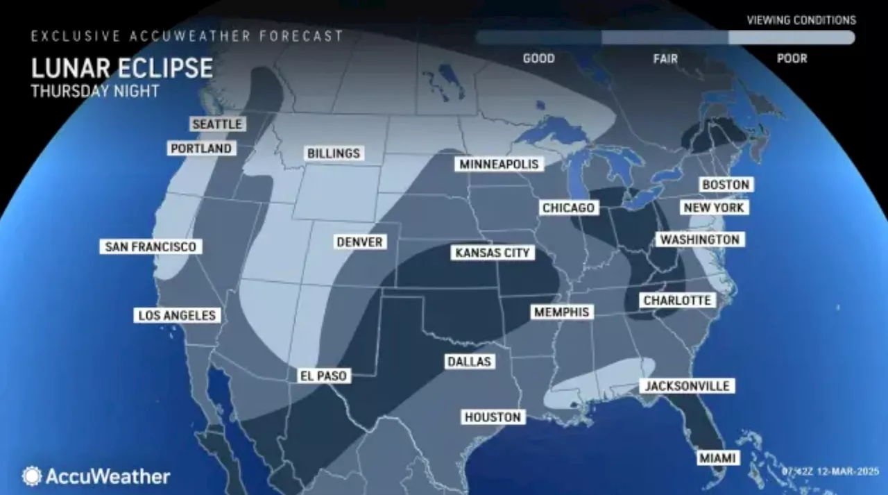 Lunar eclipse: N.J. weather forecast, peak viewing times for full ‘blood moon’ eclipse