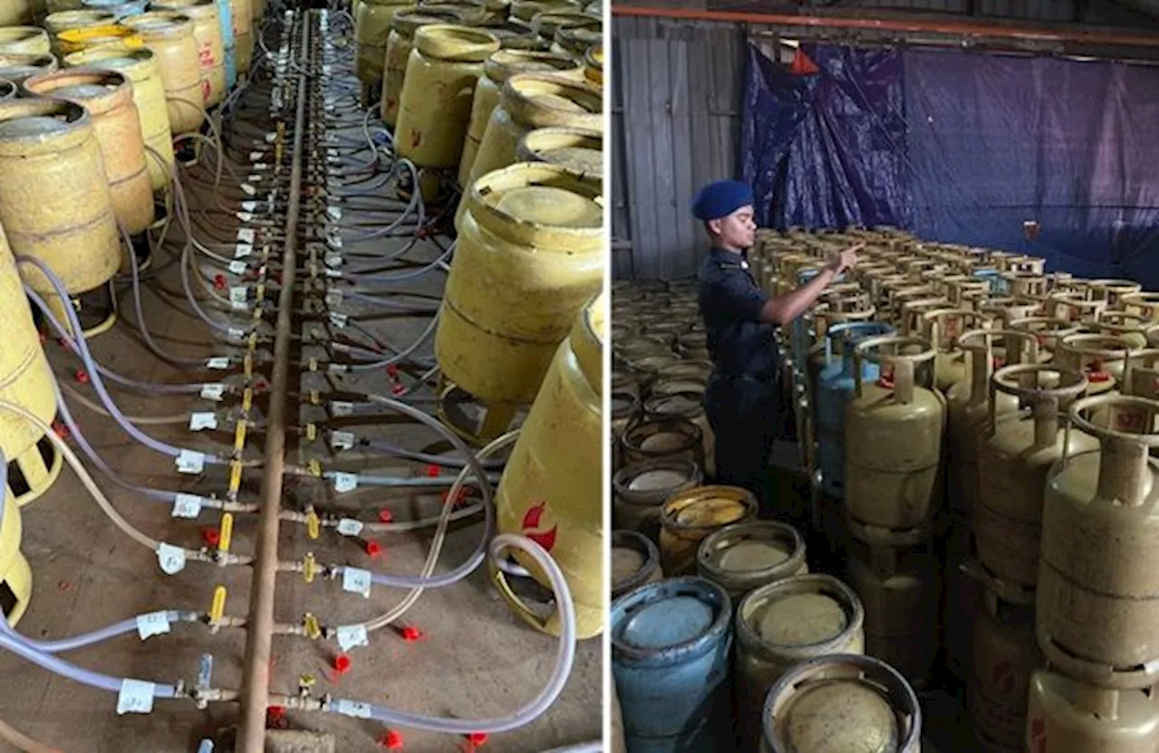 Ulu Tiram raid yields more than 1,700 smuggled LPG tanks, equipment worth RM860,000
