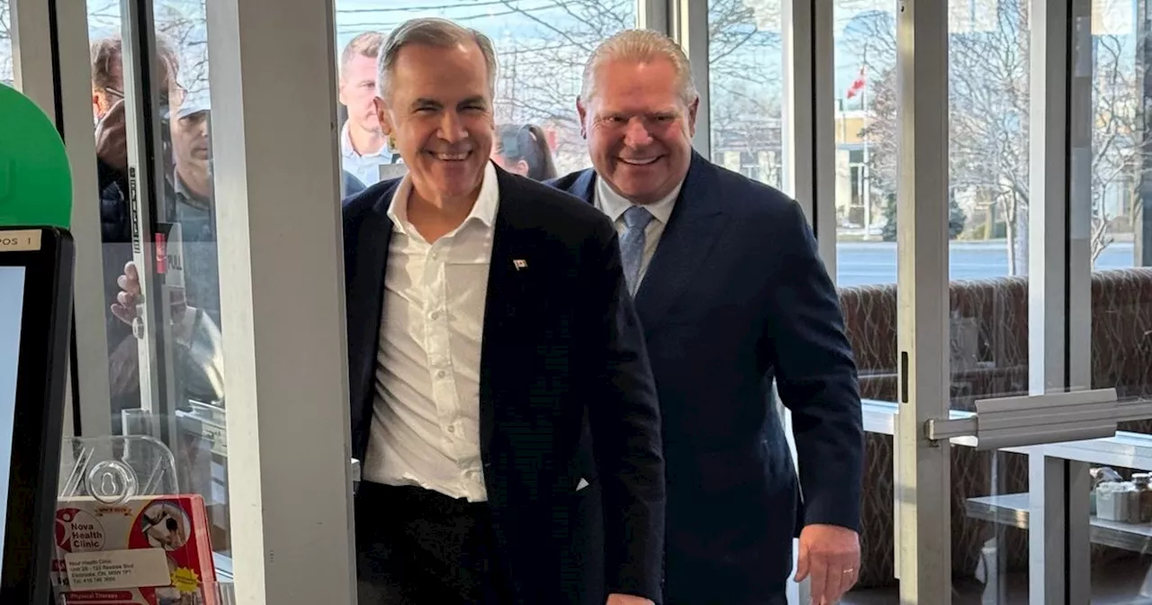 What Doug Ford and Mark Carney ate during meeting at Toronto diner