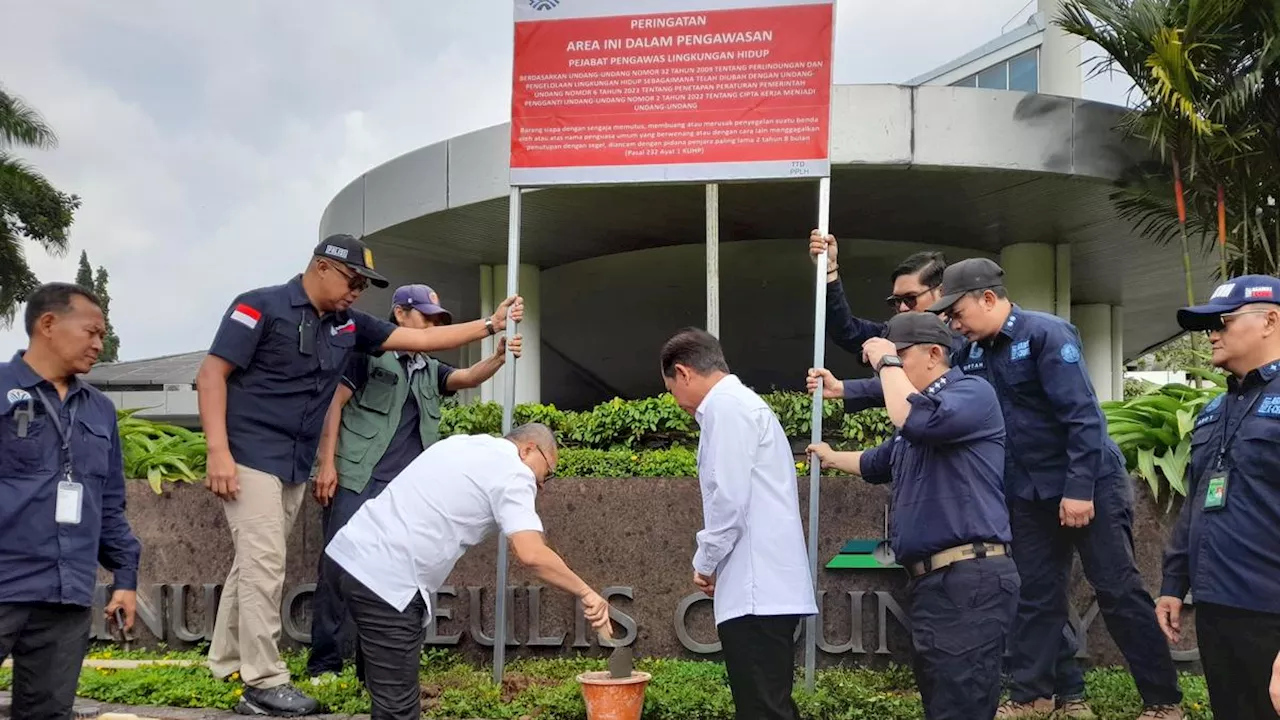 KLH Sasar Objek Wisata Kawasan Gunung Geulis, Pasang Plang Pengawasan di Lapangan Golf dan Hotel Bintang 5