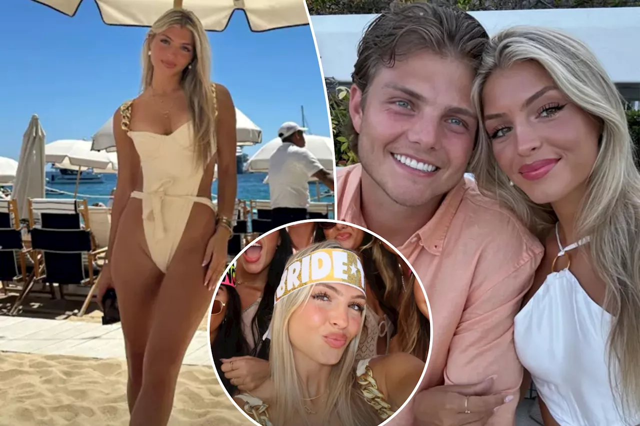Zach Wilson's fiancée lives it up on her bachelorette trip after QB signs with Dolphins