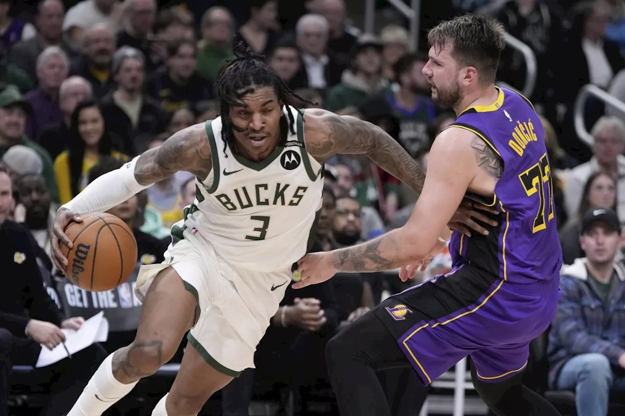 Bucks withstand Doncic's 45-point game to end 3-game skid