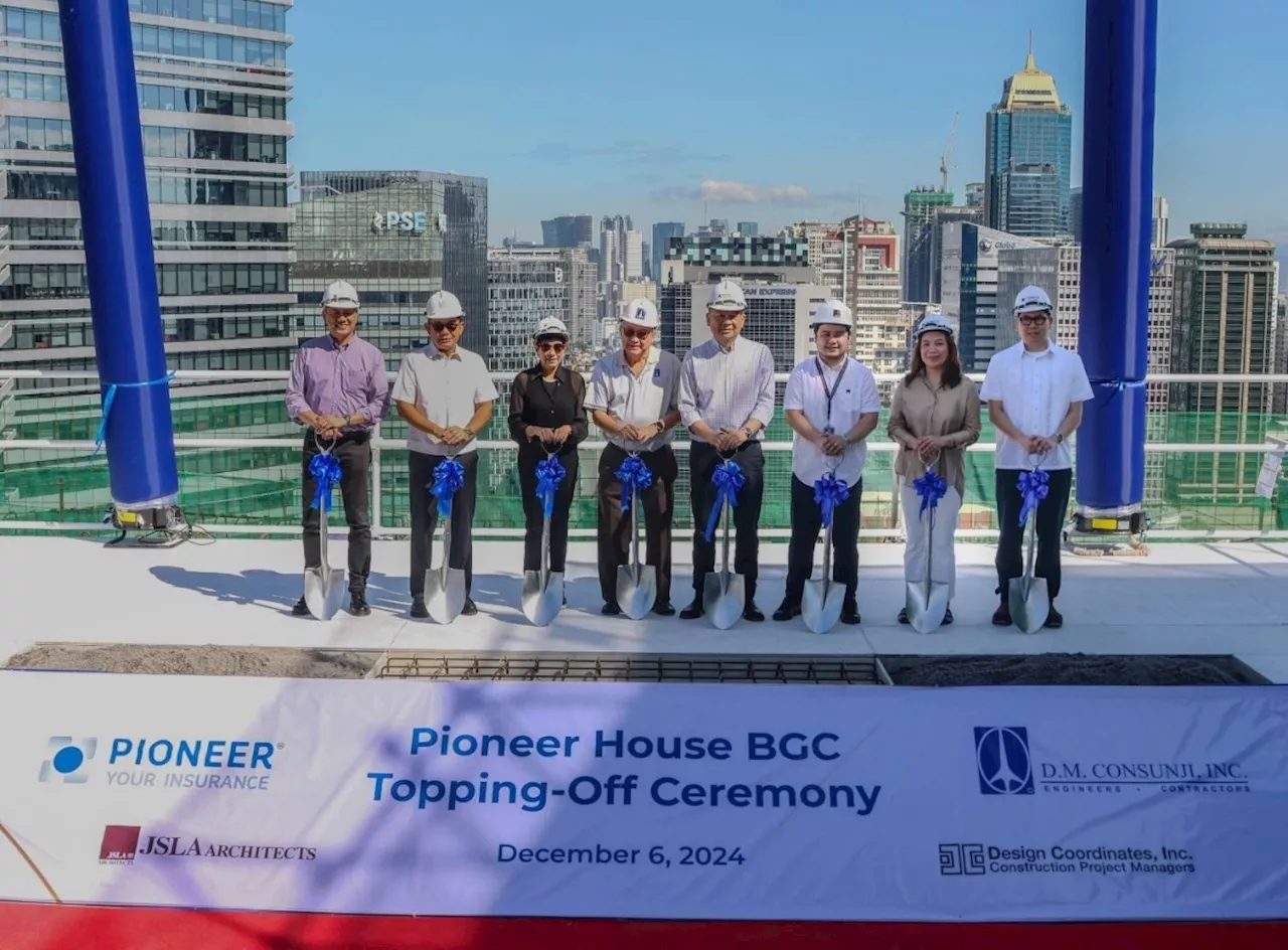 Eco-friendly Pioneer House BGC tops off, on track for completion in 2025