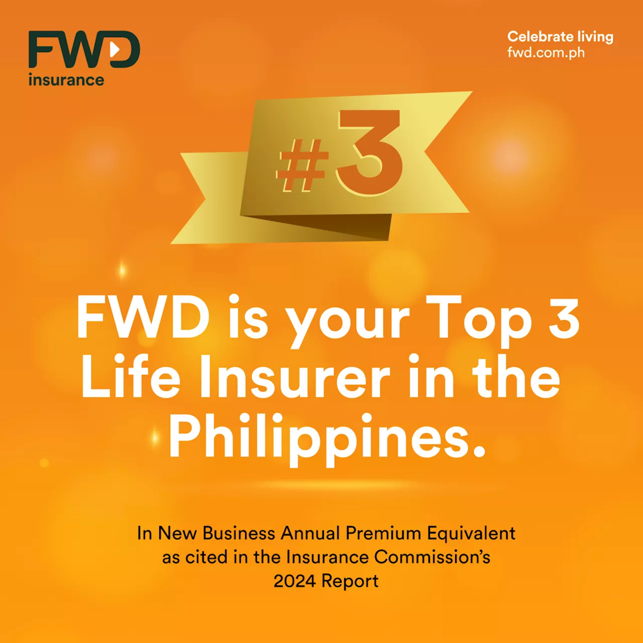 FWD PH named top 3 life insurer in PH anew