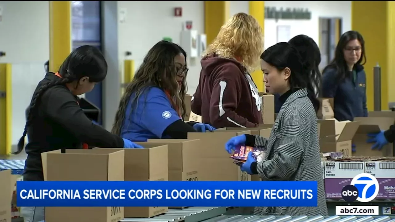 California Service Corps recruiting 10,000 members for paid community service