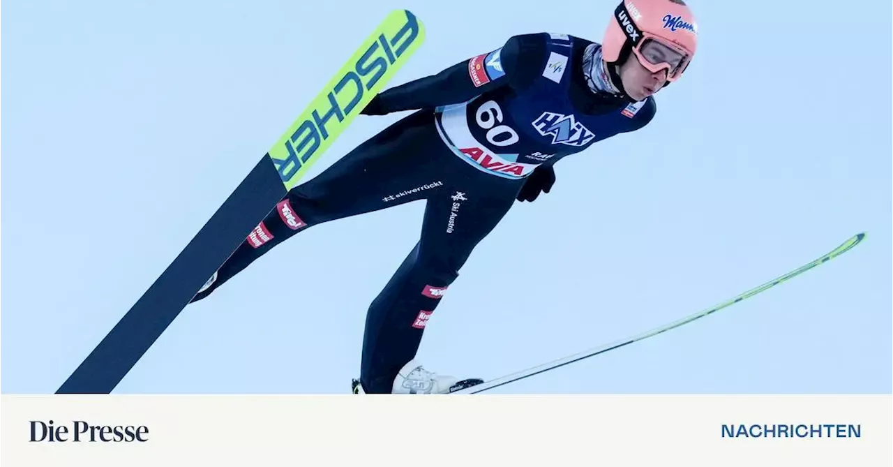ÖSV-Skispringer fliegen am Podest vorbei