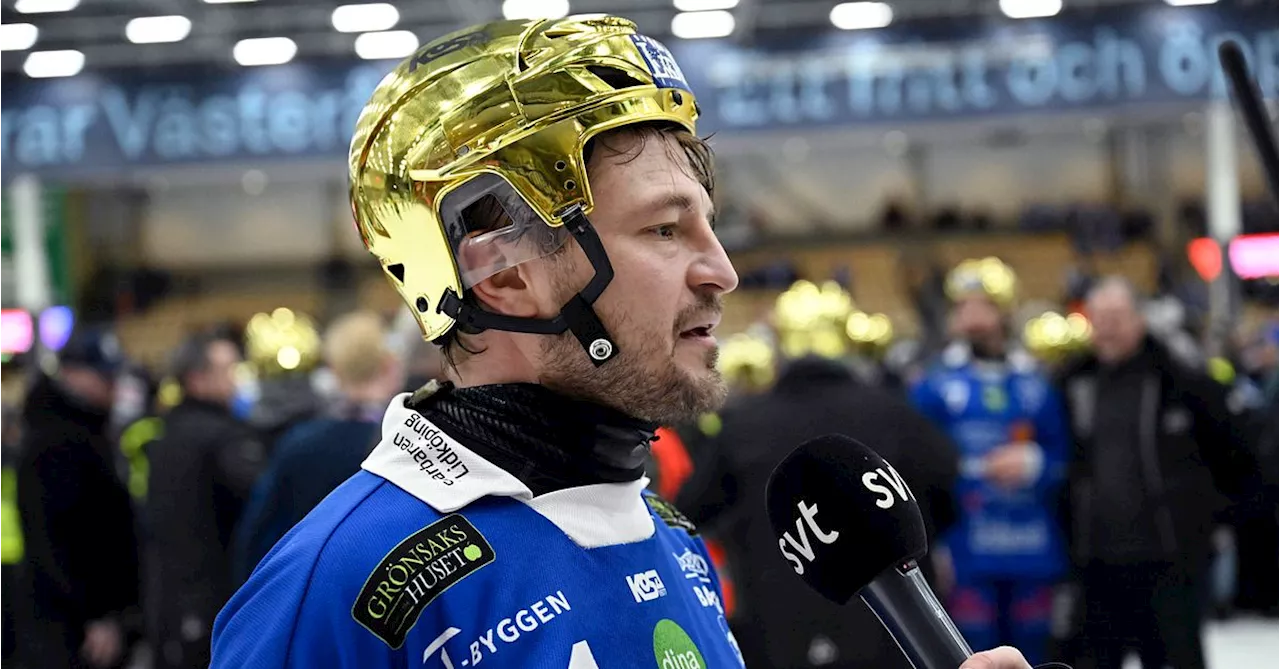 Bandy: Christoffer Edlund tillägnar guldet Villas avstängda duo: ”Vi gör det för dem”