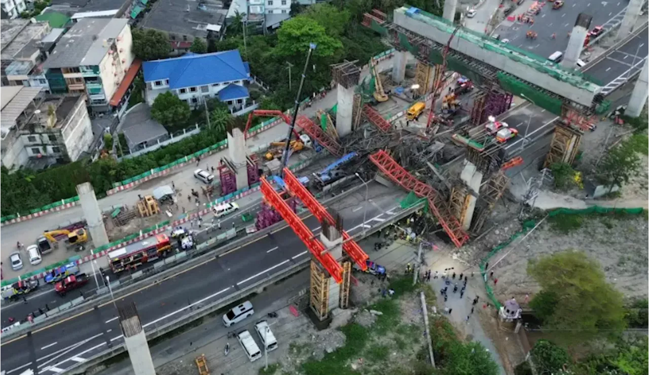 Lima maut, hampir 30 cedera dihempap kren runtuh di Bangkok