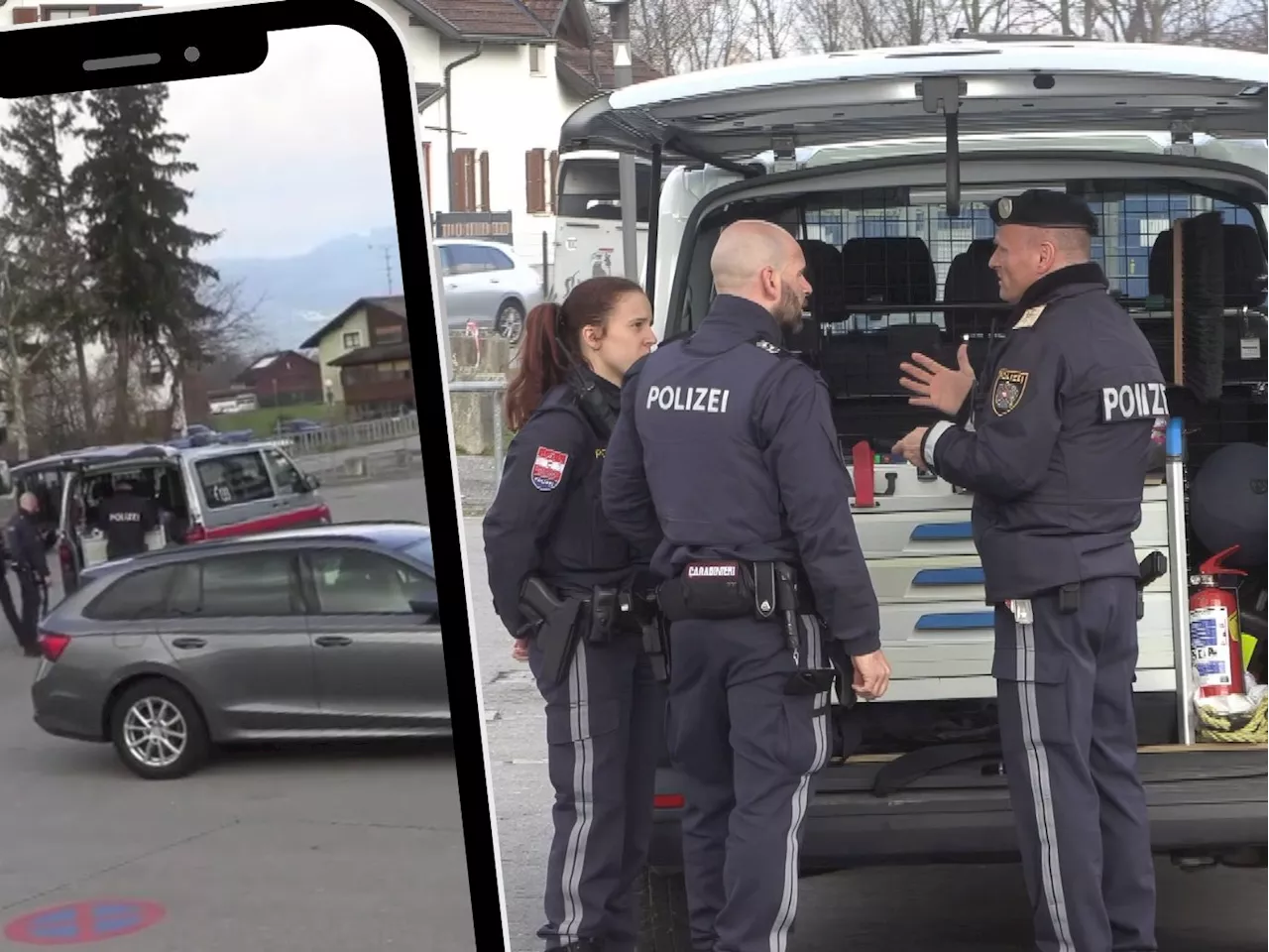 Großfahndung in Altach und Mäder