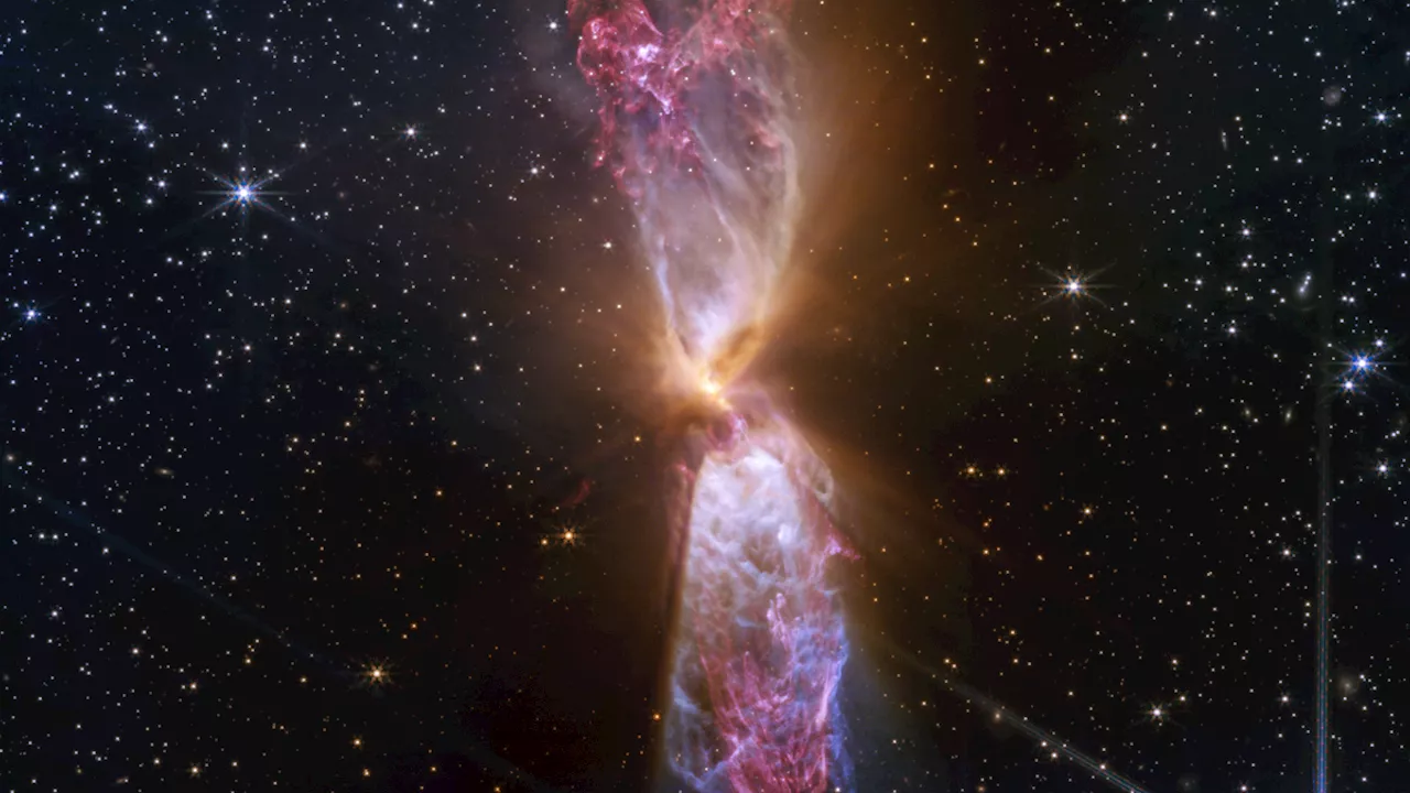 James Webb Telescope Captures Stunning Cosmic Hourglass