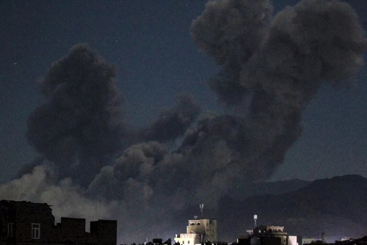 US Strikes Huthi-Held Sanaa, Killing Dozens