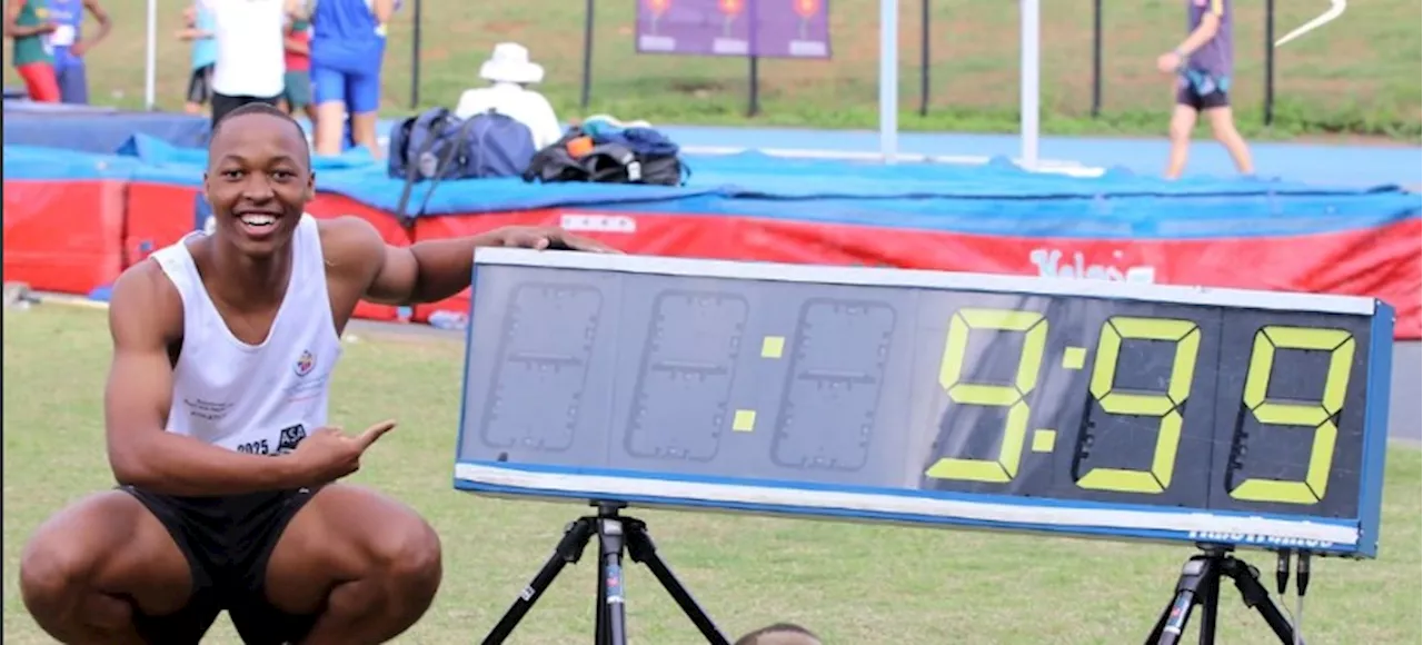 Teenager breaks national record with 100m super sprint