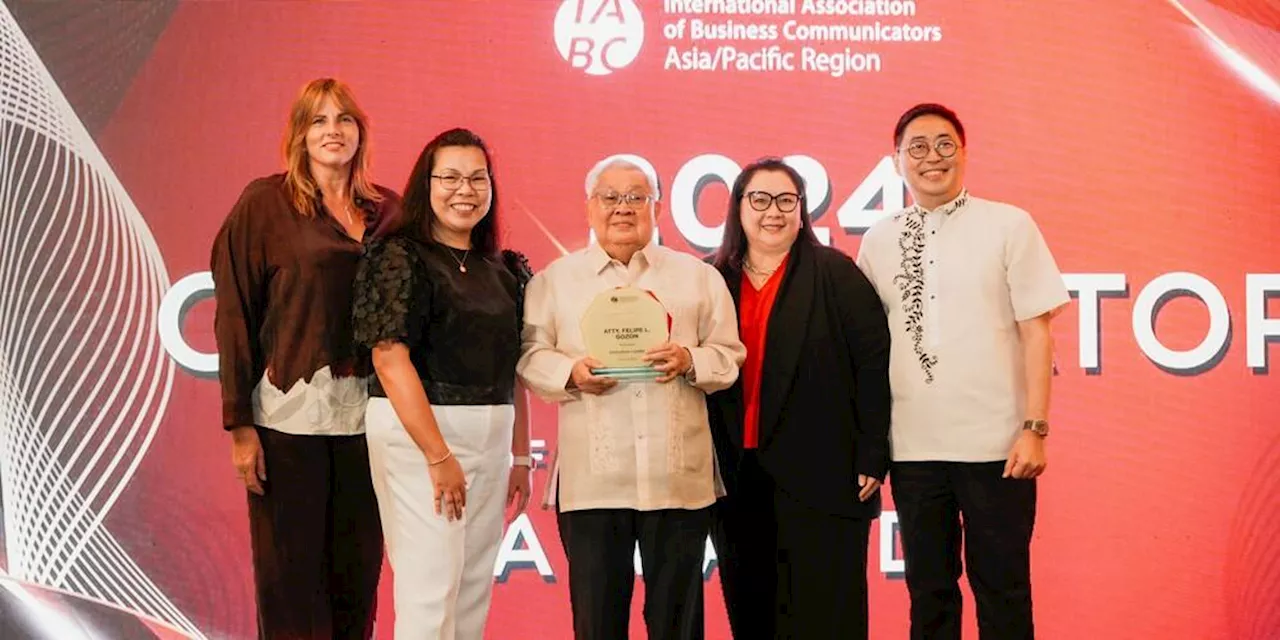GMA Network Chairman Atty. Felipe L. Gozon named Communicator of the Year by IABC Asia Pacific