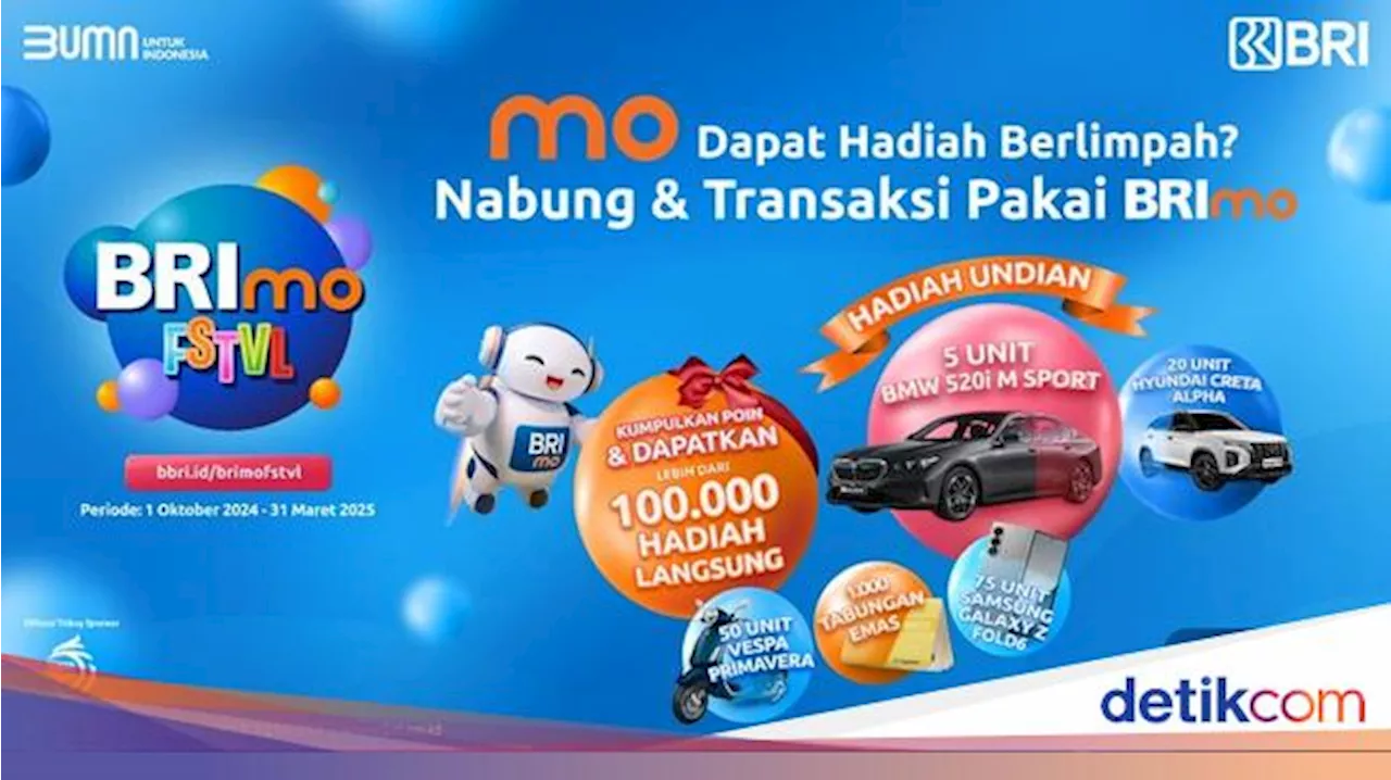 BRImo FSTVL Hadirkan Ratusan Ribu Hadiah, Ini Cara Kumpulkan Poinnya