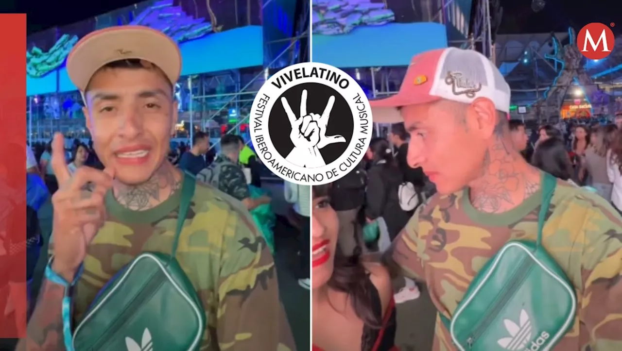 Influencer ayuda a mujer a denunciar robo en el Vive Latino 2025; 'la gente se empezó a empujar'