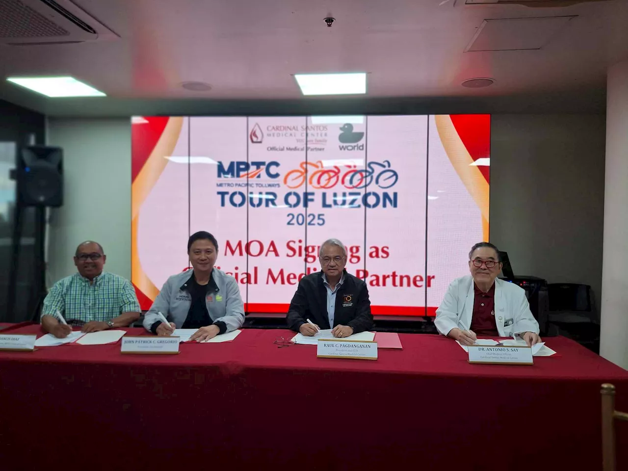 Tour of Luzon partners with Cardinal Santos Medical Center