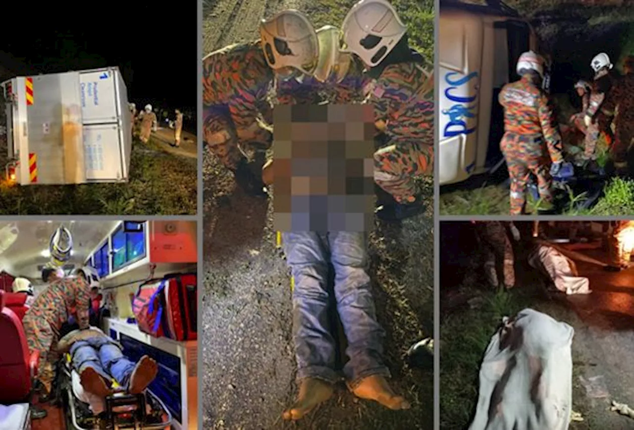 Lorry driver, attendant killed in crash near Seremban