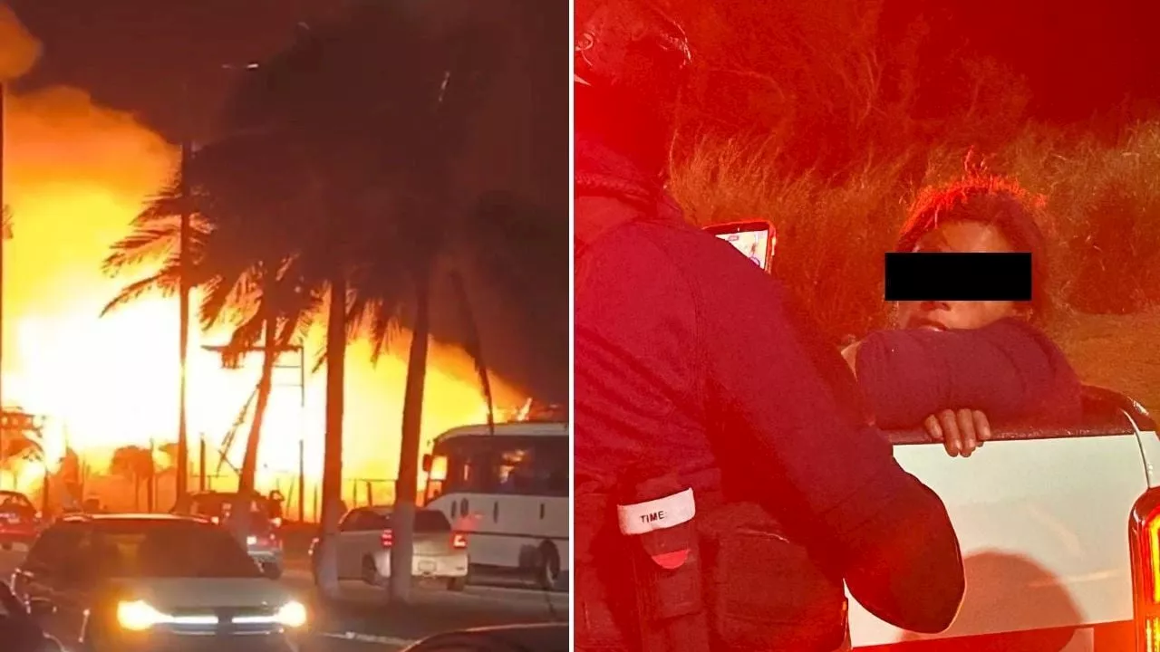 Cae presunta “quema palapas” en Boca del Río; también quiso incendiar un circo