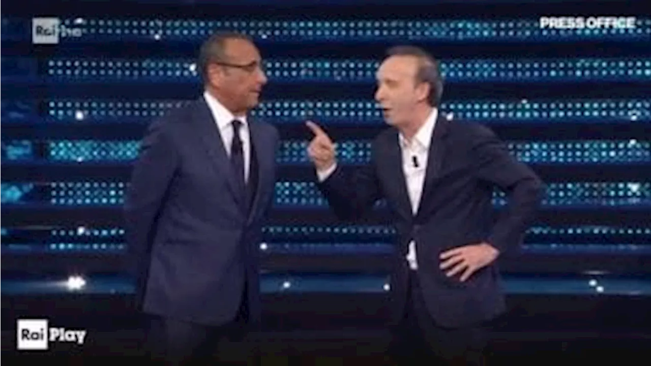 Sanremo, Benigni-show e il ringraziamento a Mattarella