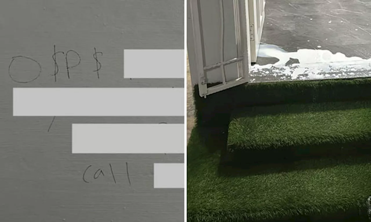 Teen boy arrested for splashing Yishun unit with white paint and leaving graffiti on wall
