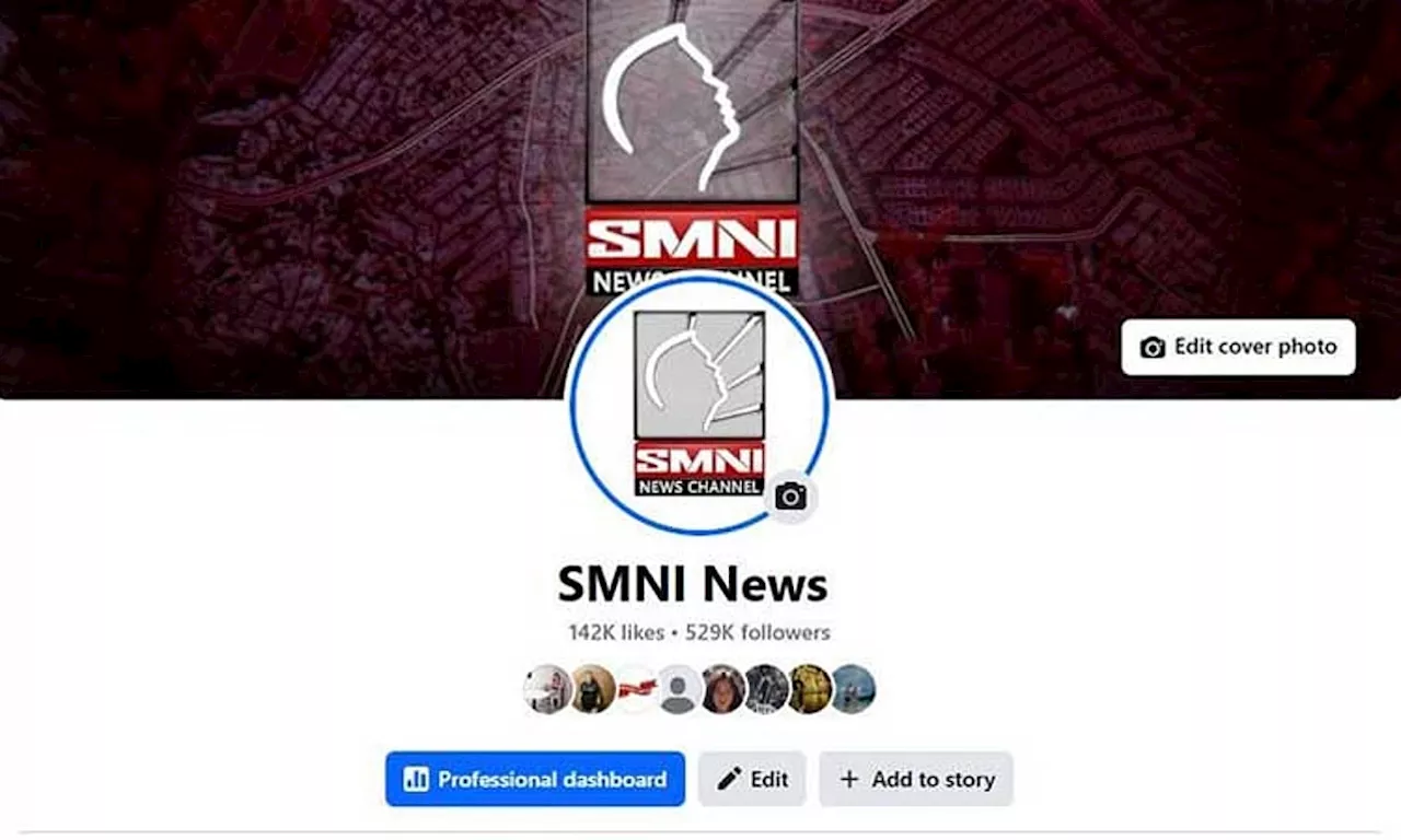 SMNI Facebook page no longer visible