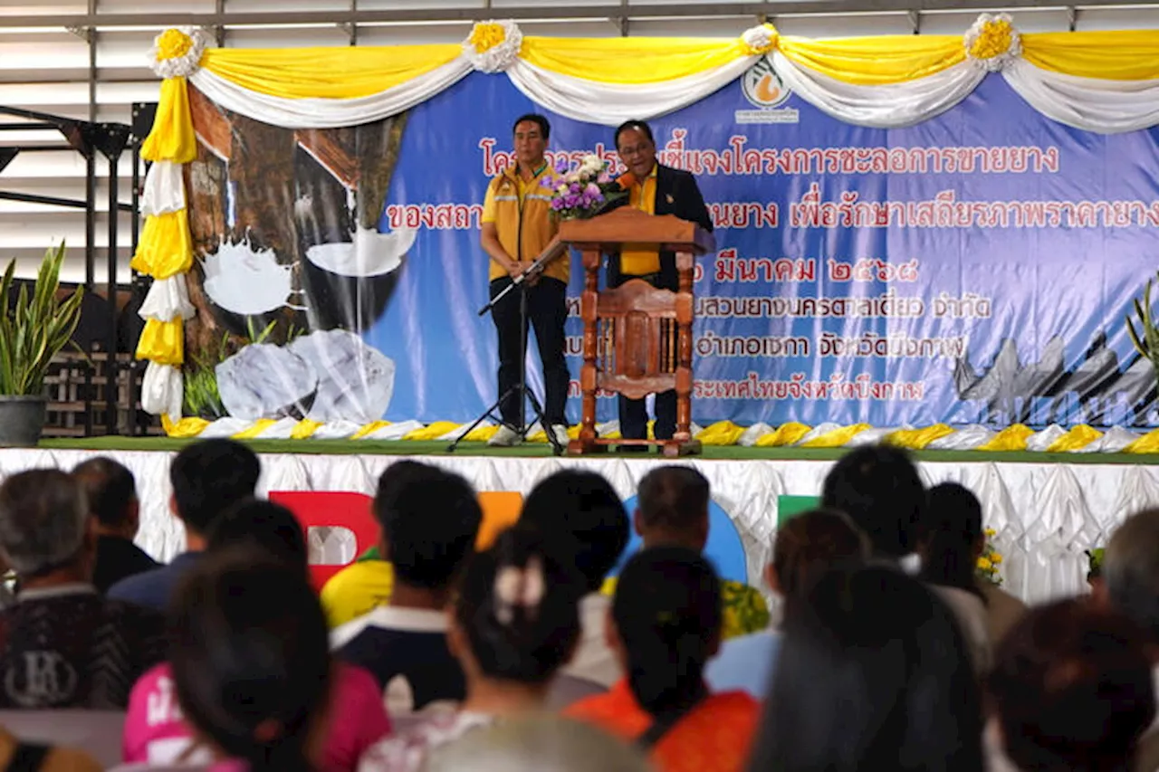 กยท. เดินสายเร่งสร้างการรับรู้ความเข้าใจ 'ชะลอขายยาง' แก่ชาวนยางบึงกาฬ