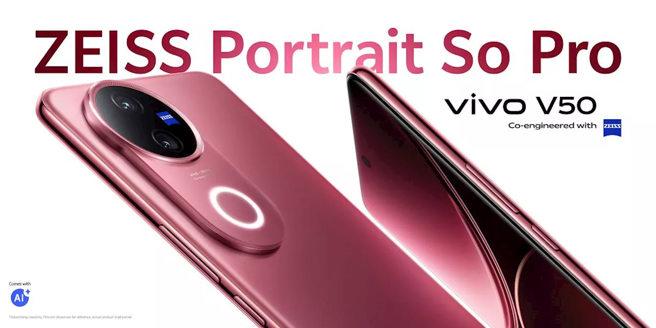 vivo V50 เปิดตัว สมาร์ตโฟนกล้อง ZEISS รุ่นใหม่ พร้อมแบตเตอรี่ 6000mAh