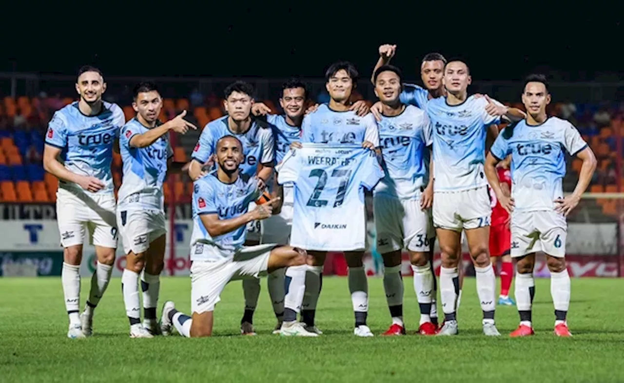 ผลบอล ไทยลีก 2024/25: ทรู แบงค็อก บุกชนะ สุโขทัย 3-1