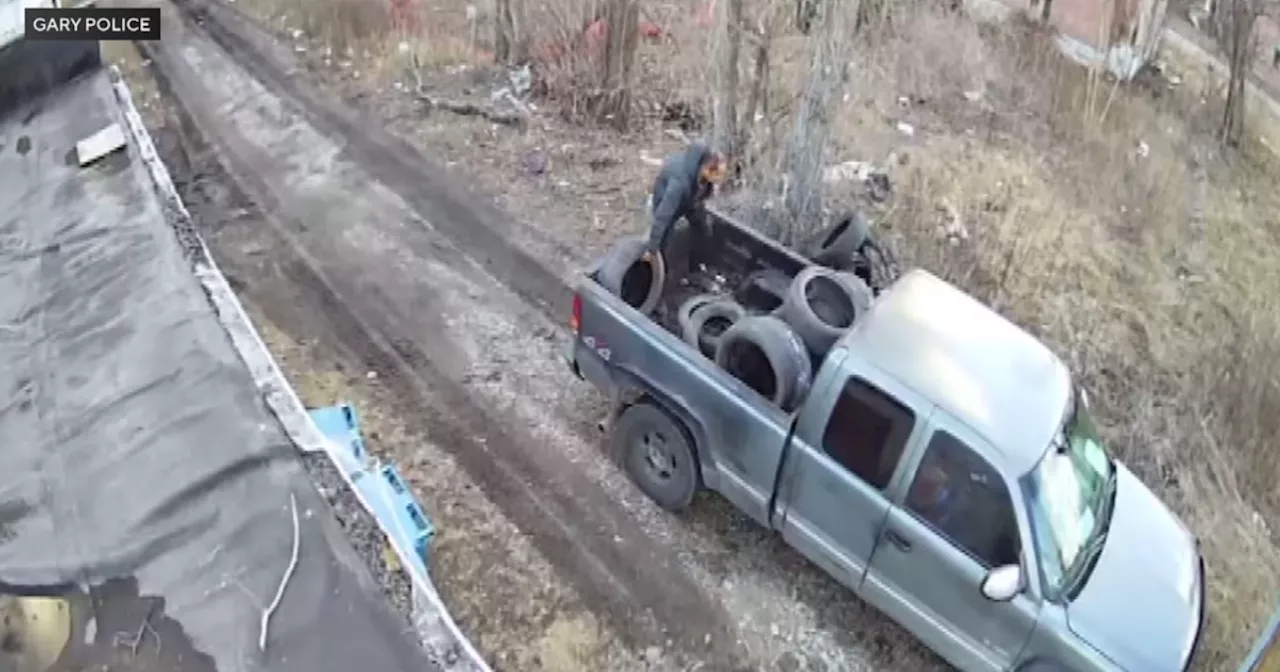 Man accused of illegally dumping tires in Gary, Indiana