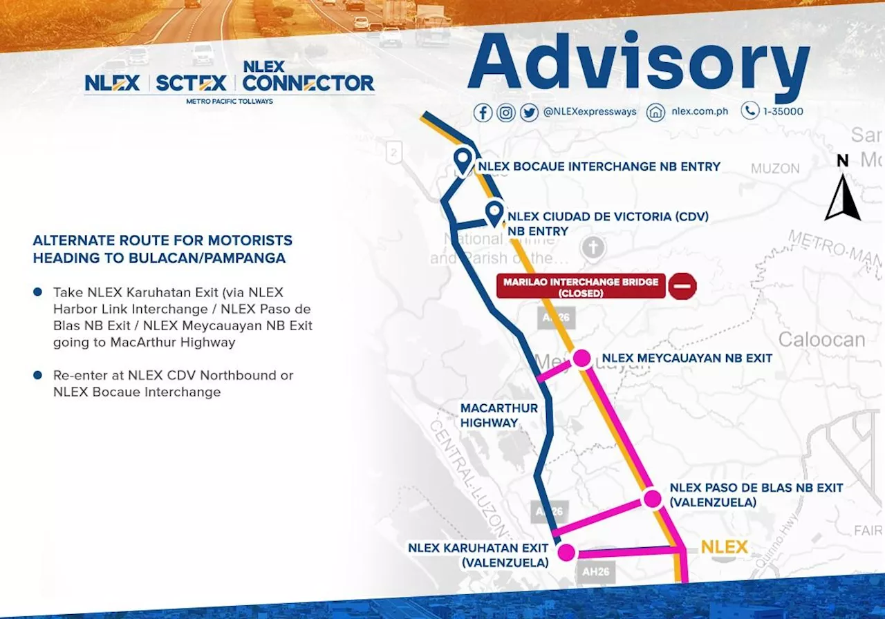 NLEX: Marilao Interchange Bridge repair to take up to 3 weeks; traffic expected