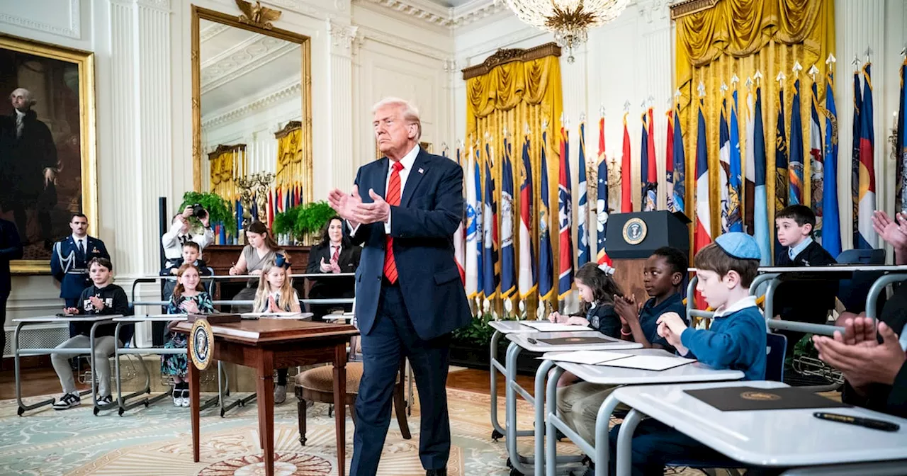 Trump signs executive order to dismantle US Department of Education