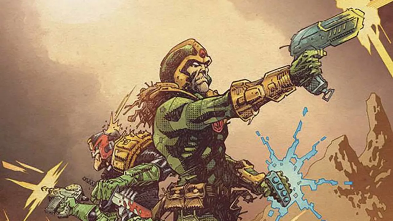 Garth Ennis's Judge Dredd Vs Johnny Alpha in 2000AD June 2025 Solicits