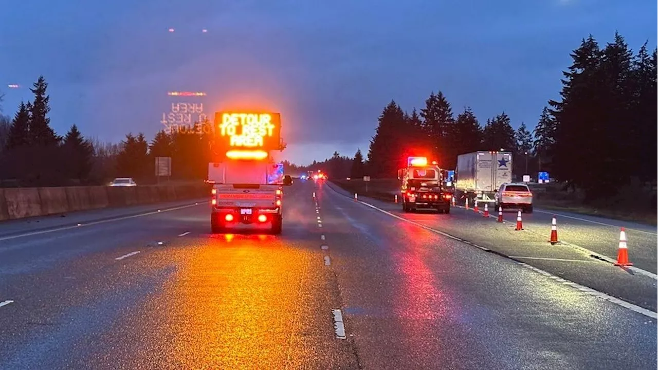 Dashcam video shows tragic wrong-way crash that killed 3 on I-5 in Thurston County