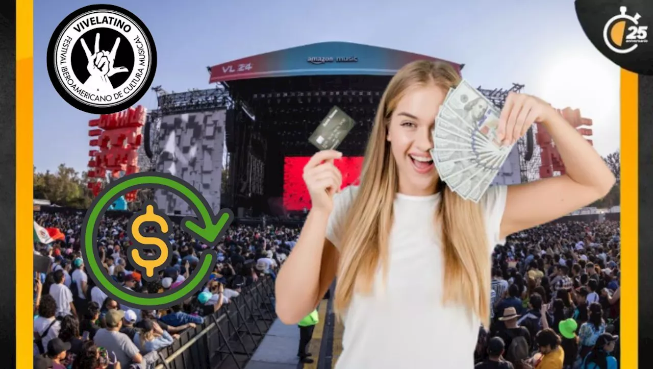 Vive Latino 2025: Así puedes solicitar el reembolso del DINERO sobrante de tu PULSERA